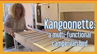 Kangoo conversion into mini camper van The sliding bed story [upl. by Acsot]