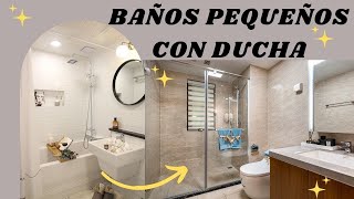 💥15 BAÑOS PEQUEÑOS CON DUCHA  MODERNOS Y ELEGANTES2024💥 [upl. by Edee799]