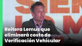 Reitera Lemus que eliminará costo de Verificación Vehicular  Jalisco Noticias [upl. by Nils671]