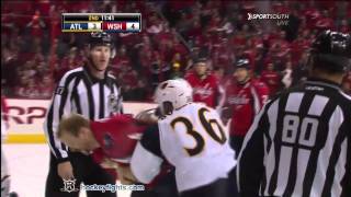 Eric Boulton vs John Erskine Nov 14 2010  Atlanta feed [upl. by Mumford975]