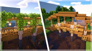 Minecraft 3 Simple Medieval Bridge Build Ideas and Designs [upl. by Layney102]