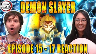 ITS SO GOOD  Couples Reaction Demon Slayer Episode 1516 amp 17 [upl. by Hakon]