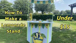 How to make a Lemonade Stand  DIY Lemonade Stand  Easy Lemonade Stand  Shamirus World [upl. by Razatlab]