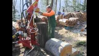 Holzspalter  Spaltmaschine GROWI GS 25 mit Funkwinde [upl. by Tibbitts36]