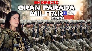 Reaccionando a GRAN PARADA MILITAR chilena 2024  en directo Gemma Tebar [upl. by Bottali]