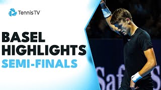 Rune Takes On AugerAliassime amp Hurkacz Battles Humbert  Basel 2023 SemiFinals Highlights [upl. by Arahd]