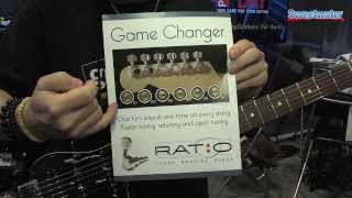 Graph Tech Ratio Tuned Machine Heads Overview  Sweetwater at Winter NAMM 2014 [upl. by Hilly]