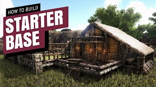 How To Build A Starter Base  Ark Survival Evolved [upl. by Etolas547]