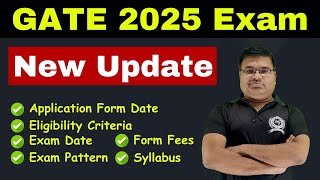 GATE Chemistry 2025 New Announcements  Exam Date  Application From Date  Exam Pattern [upl. by Tray956]