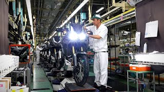 How a motorcycle is made Honda Kumamoto Factory tour in Japan [upl. by Eanar]