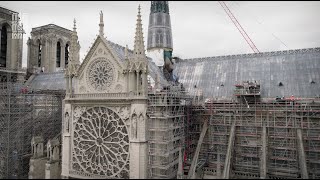 Le chantier de NotreDame vu du ciel  Octobre 2024 [upl. by Urban]