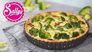 Brokkoli Quiche  genial einfach würzig amp lecker  QuarkÖlTeig  Sallys Welt [upl. by Martel101]