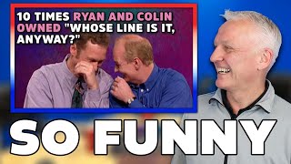 10 Times Ryan And Colin Owned quotWhose Line Is It Anywayquot REACTION  OFFICE BLOKES REACT [upl. by Ariaz]