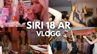 SIRI 18 ÅR  PYJAMASPARTY VLOGG [upl. by Kronick]