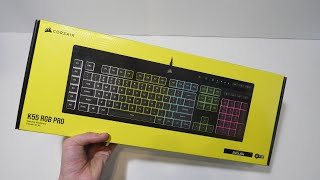 Corsair K55 RGB PRO Keyboard Unboxing And First Review Tech [upl. by Llerod391]