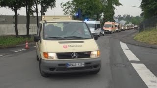 Kolonnenfahrt Einsatzeinheit Malteser Leverkusen  Langenfeld zum Hochwasser nach Stendal [upl. by Oliy]