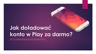 Jak za darmo doładować konto w sieci Play odbierz 50zł [upl. by Lilllie]