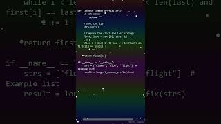 Find the Longest Common Prefix with Python [upl. by Rebma]