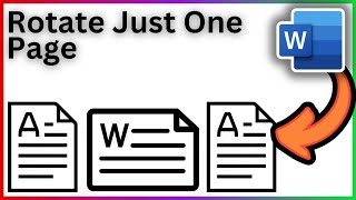 How To Rotate Just One Page In Word  Full Guide [upl. by Frulla714]