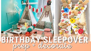 Birthday Party Prep  Decorate with Me  Sleepover Slumber Party Ideas  Boho Birthday Decor Ideas [upl. by Yeneffit]