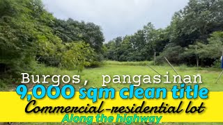 V31523 • 9000 sqm Commercial Residential Lot Meters Away from Beach Resorts  Pangasinan [upl. by Ahto]