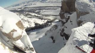 Corbets Couloir GoPro Jackson Hole [upl. by Emeline613]