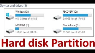 how to set password partition and delete partition drive in hard disk drive [upl. by Lucia]