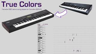 Demo Song Crossover True Colors Yamaha S80 on Yamaha S90 ES [upl. by Marvin]