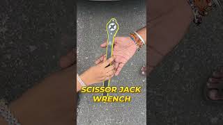 Easy and Fast Way To Lift Your Car Heyner Scissor Jack With Ratchet shorts [upl. by Bettine]