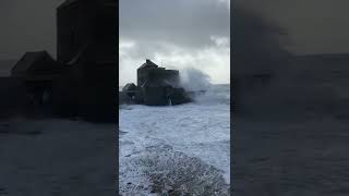 Le Fort dAmbleteuse en pleine tempête Eunice 18 février 2022 [upl. by Jeminah]