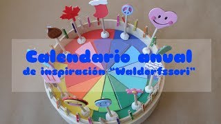 Cómo hacer un calendario Waldorf  Montessori [upl. by Ailhad]