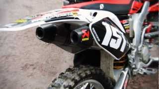 CRF 250R Geico Akrapovic rev limiter [upl. by Nollid369]