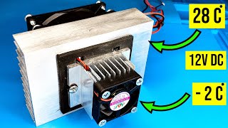 how to make peltier air conditioner peltier module [upl. by Aliehc]