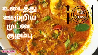 Udaitha Muttai Kulambu Recipe in Tamilஉடைத்து ஊற்றிய முட்டைக்கறி செய்து எப்படி [upl. by Oal]