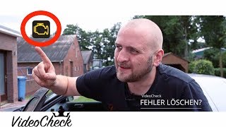 ✅ FEHLER MOTORKONTROLLLEUCHTE LÖSCHEN IM AUTO  ANLEITUNG ⚠️ [upl. by Anoli]