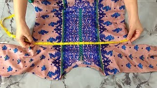 Kameez Cutting And Measurements Step By Step  In Urdu [upl. by Nnylaehs]