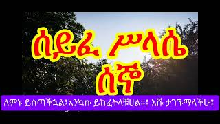 ሰይፈ ሥላሴ የሰኞ ፀሎት Seyfe Silassie Mondey Tselot mahtot orthodox tewahido ‎yehilinatselot tselot [upl. by Persson11]