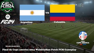 Patch FCM 24 Argentina x Colombia Final Da Copa America 2024 Waldstadion Gameplay Argentina Campeão [upl. by Drusilla412]