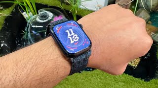 Best Apple Watch Band  Nike Sports Loop BlueBlack Unboxing amp Review [upl. by Myca503]