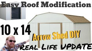 Sheet Metal Shed Roof Mod made EASY [upl. by Pine129]