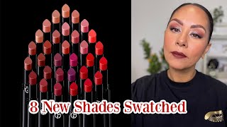 NEW Armani Lip Power Long Lasting Lipsticks  Lip Swatches [upl. by Bolen]