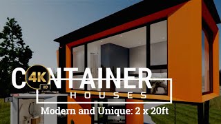 Modern and Unique 2 x 20ft Container House with 1 Bedroom Each [upl. by Ohs609]