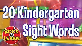 20 Sight Words for Kindergarten [upl. by Ilojne]