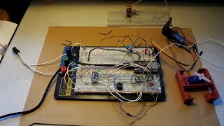 ESP32 97  LHT11 SG90 amp fischertechnik motor gEDA Fritzing transistor amp button C speedup [upl. by Cornelius]