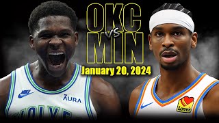 Oklahoma City Thunder vs Minnesota Timberwolves Full Game Highlights  January 20  2023 NBA Season [upl. by Ibrek]