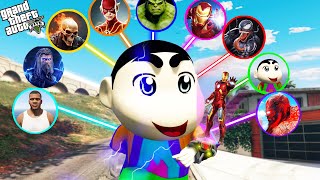 GTA 5  Shinchan Try New Avengers Watch To join Avengers in GTA 5  GTA 5 Mods [upl. by Leilah]