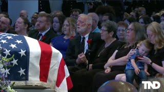 North Carolina police officer killed while serving warrant honored at memorial service [upl. by Rush]