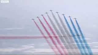 Red Arrows Olympic Opening Ceremony FlyPast  270712 [upl. by Lindie]