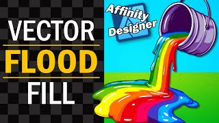 Vector Flood Fill Tool Part 1  Tutorial for Affinity Designer [upl. by Conni]