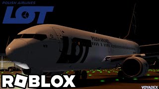 Roblox LOT Polish Airlines Flight  Boeing 737800 BUSINESS CLASS [upl. by Rutherfurd]